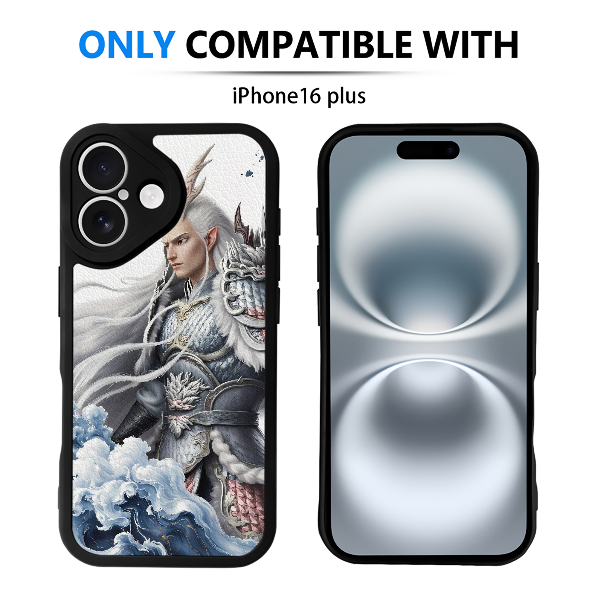 （画像用） Ne Zha 2 ナタ 魔童の大暴れ 【iPhone 16シリーズ対応】シリコンスマホケース（レザー調） 材質：シリコン